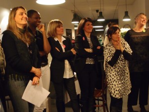 Un auditoire conquis d'avance ! De g. à dr. : Aline Mériau, Marie-Laure Demuynck, Virginie Avinain, Mélanie Simonetto, Stéphanie Hublin-Besson et Véronique Marchand.